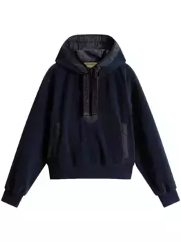 Флисовое худи WOOLRICH, синий