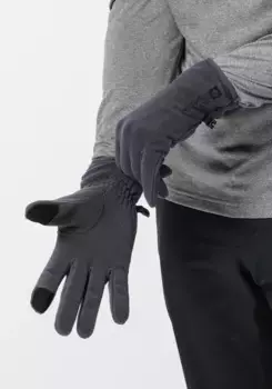 Флисовые перчатки Jack Wolfskin "REAL STUFF GLOVE", цвет Ebony