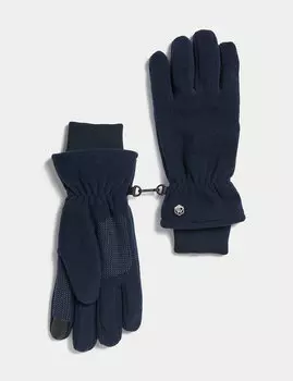 Флисовые перчатки Marks & Spencer, темно-синий