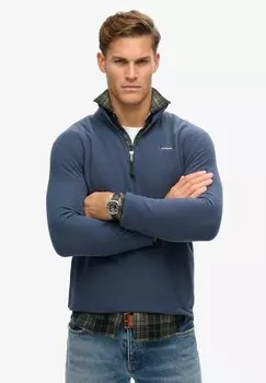 Флисовый джемпер POLAR HALF ZIP Superdry, синий