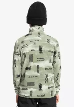 Флисовый джемпер Quiksilver, зеленый