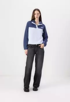 Флисовый джемпер SNAP LOGO GAP, синий