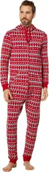 Флисовый комбинезон с капюшоном Kickee Pants, цвет Nordic Print