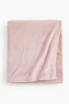 Флисовый плед H&M, 100x150 см, розовый