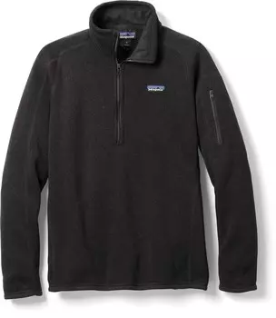 Флисовый пуловер Better Sweater с молнией в четверть — женский Patagonia, черный