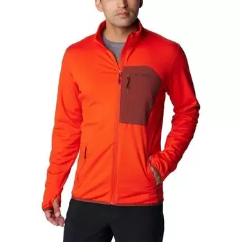 Флисовый пуловер Columbia, цвет mango