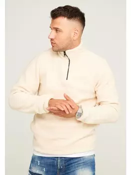 Флисовый свитер Jack & Jones, цвет oatmeal