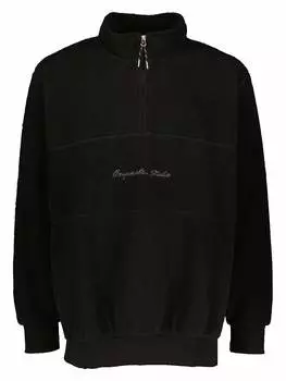 Флисовый свитер JACK & JONES PLUS, черный