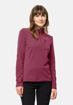Флисовый свитер KOLBENBERG Jack Wolfskin, цвет sangria red