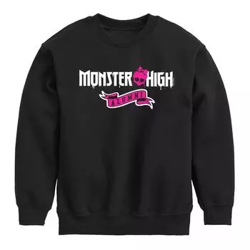 Флисовый свитшот для выпускников Monster High для мальчиков 8–20 лет Licensed Character, черный