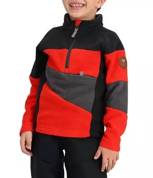Флисовый топ Obermeyer Little Boys 2T-8 с длинными рукавами Noah, красный