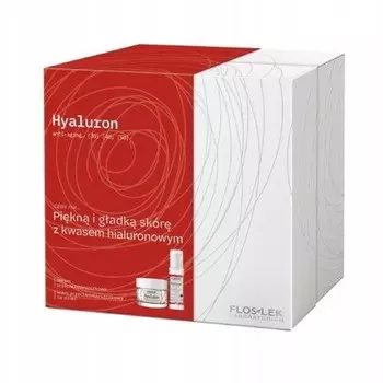 Flos-lek, Гиалурон Антивозрастной, набор косметики, 2 шт