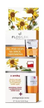 Floslek, Уход за глазами, гель для век и под глазами с очанкой и арникой, 15 мл Flos-Lek