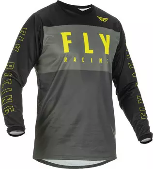 Джерси Fly Racing F-16 мотокросс, серый/черный/желтый