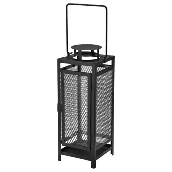Фонарь, антрацит, 34 см, BERGGRAN IKEA