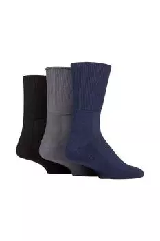Footnurse Бамбуковые мягкие носки для диабетиков SOCKSHOP Iomi, мультиколор