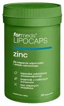 ForMeds, LIPOCAPS ZINC, Биологически активная добавка, 30 капсул Inna Marka