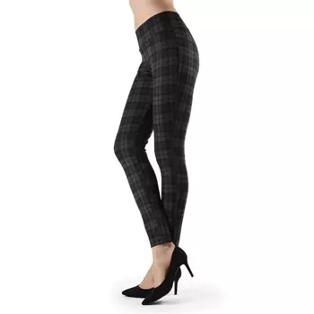 Формирующие леггинсы в клетку Evanesce MeMoi, цвет Dark Gray Heather