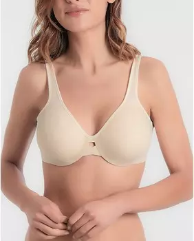 Формованный моделирующий бюстгальтер на косточках и кружеве Playtex, черный