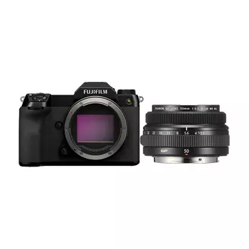 Фотоаппарат Fujifilm GFX 100S Body + GF 50mm f/3.5 R LM WR, черный