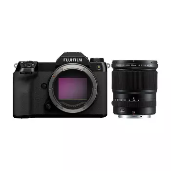 Фотоаппарат Fujifilm GFX 50S II Body + GF 23mm f/4 R LM WR, черный