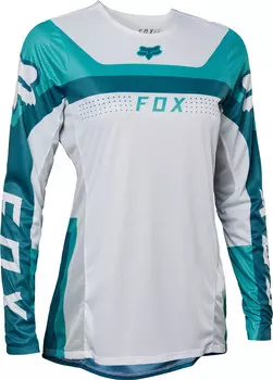 Джерси FOX Flexair Efekt женский мотокросс, сине-зеленый