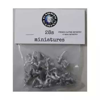 FRA Альпийский пехотный ранец из 10 человек, WWII Miniatures - France - Infantry (28mm)