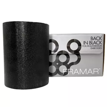 ФРАМАР Алюминиевая парикмахерская фольга Roll BACK IN BLACK 101 м Inna