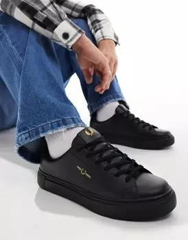 Fred Perry - B71 - Черные кожаные кроссовки