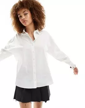 Fred Perry – классическая белая рубашка на пуговицах