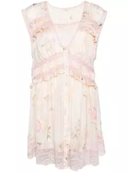 Free People платье Spring Fling, серый