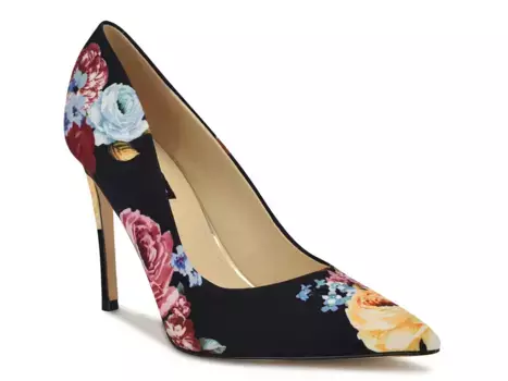 Fresh Туфли Nine West, Black/Multicolor Floral Print