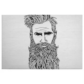 Фреска A.S. Cration Mann mit Bart, черно-белый