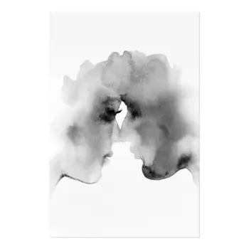 Фреска Artgeist Blurred Thoughts, черно-белый