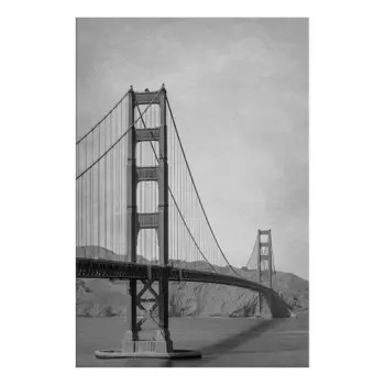 Фреска Artgeist Bridge, черно-белый