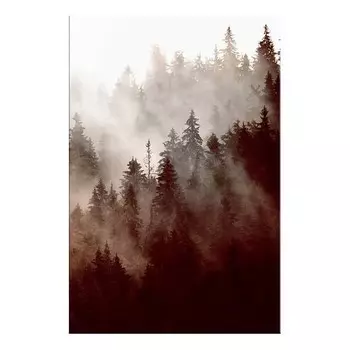 Фреска Artgeist Brown Forest, серый