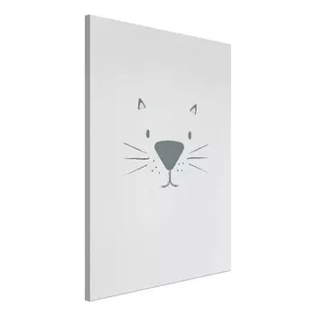 Фреска Artgeist Cat's Face, серый