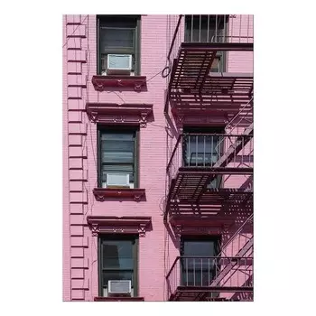 Фреска Artgeist Fire Stairs, розовый
