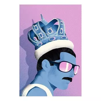 Фреска Artgeist Freddie, розовый