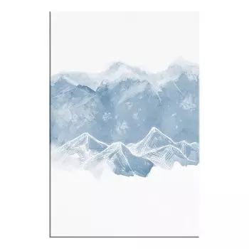 Фреска Artgeist Ice Land цвет wei/blau