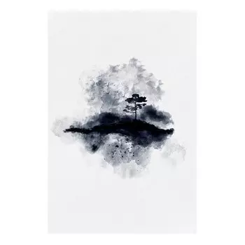 Фреска Artgeist Lone Tree, черно-белый