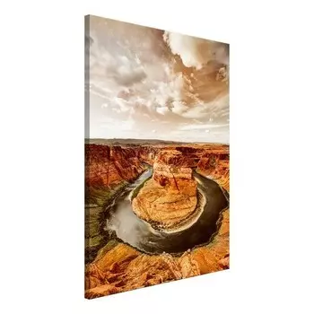Фреска Artgeist Rustic Landscape, оранжевый
