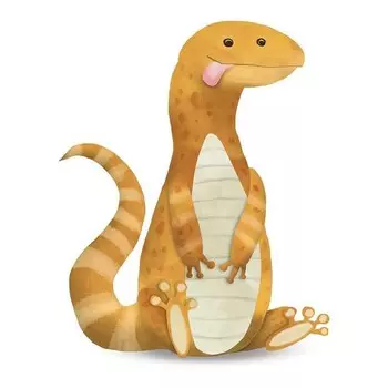 Фреска Komar Cute Animal Lizard цвет wei/orange