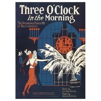 Фреска LegendArte Three O'Clock In The Morning, многоцветный