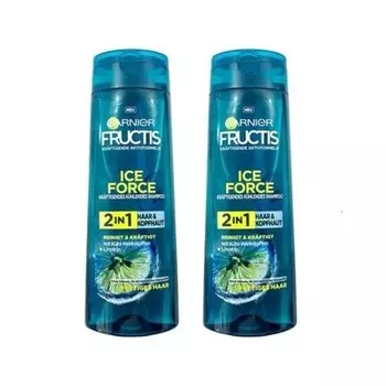 Fructis ICE FORCE Охлаждающий шампунь 2 в 1 с лаймом для волос и кожи головы Garnier