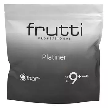 FRUTTI Осветлитель для волос без пыли с бамбуковым углем PLATINER 9+ - 500 г