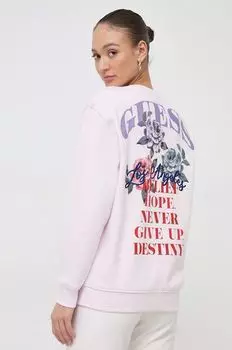 Фуфайка Guess, розовый