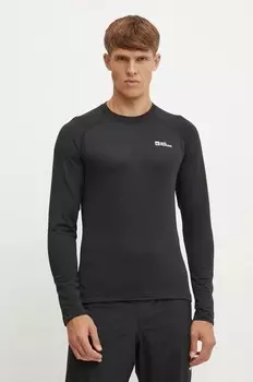 Функциональная футболка Infinite Warm с длинными рукавами. Jack Wolfskin, черный