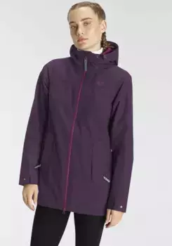 Функциональная куртка Jack Wolfskin "OSTA" с капюшоном, водоотталкивающая, ветронепроницаемая и дышащая, фиолетовый