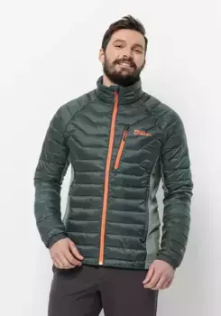 Функциональная куртка Jack Wolfskin "ROUTEBURN PRO INS JKT M", с капюшоном, цвет Black-Olive